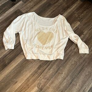 NWOT Off the Shoulder Sweatshirt